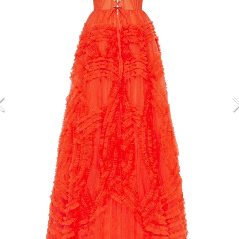 Milla Tangerine Tulle Ornament Maxi Dress - Picture 6 of 6